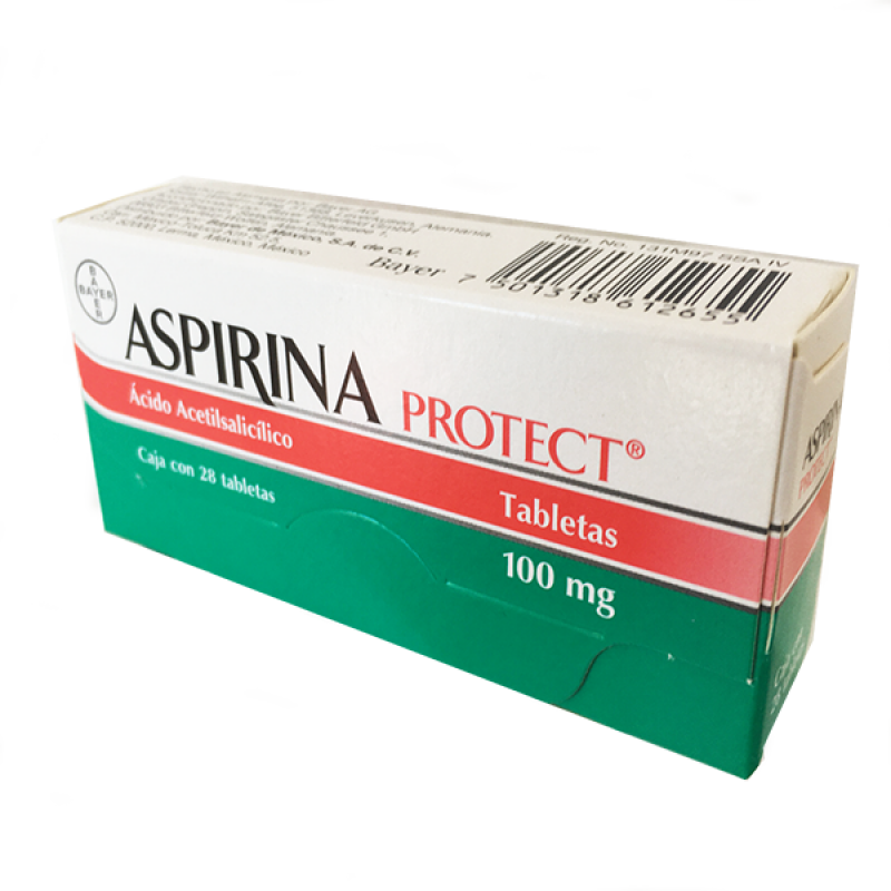 ASPIRINA PROTEC 100 MG C/28 TABLETAS